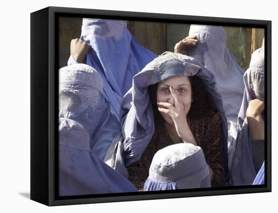 An Afghan Widow-null-Framed Stretched Canvas