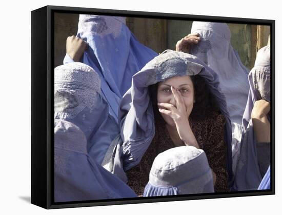 An Afghan Widow-null-Framed Stretched Canvas