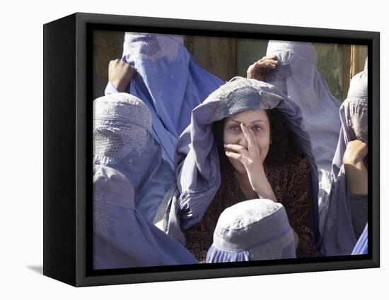 An Afghan Widow-null-Framed Stretched Canvas