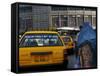 An Afghan Woman Clad in a Burqa Walks Next to a Taxi in Kabul, Afghanistan, Wednesday, June 7, 2006-Rodrigo Abd-Framed Stretched Canvas