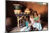 An African mother and her children, Tori, Benin-Godong-Mounted Photographic Print