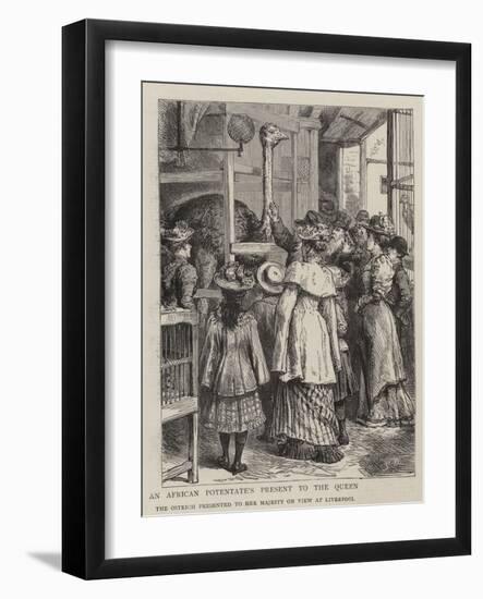 An African Potentate's Present to the Queen-Godefroy Durand-Framed Giclee Print