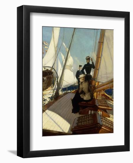 An Afternoon at Sea-Albert Lynch-Framed Giclee Print