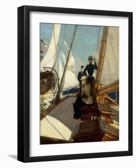 An Afternoon at Sea-Albert Lynch-Framed Giclee Print