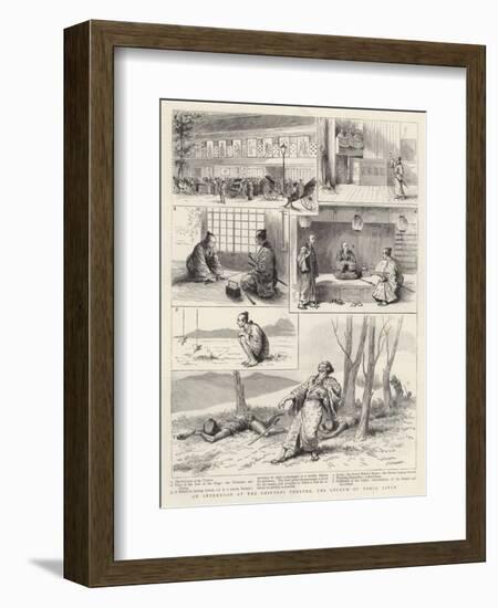 An Afternoon at the Shintoni Theatre, the Lyceum of Tokio, Japan-Godefroy Durand-Framed Giclee Print