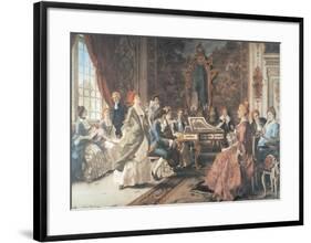 An Afternoon Concert-Arturo Ricci-Framed Art Print