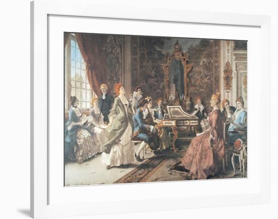 An Afternoon Concert-Arturo Ricci-Framed Art Print