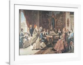 An Afternoon Concert-Arturo Ricci-Framed Art Print