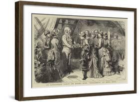 An Afternoon Party on Board HMS Audacious at Hong Kong-Godefroy Durand-Framed Giclee Print