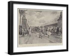 An Afternoon Scene on the Kasr-En-Neel Bridge, Cairo-Oswaldo Tofani-Framed Giclee Print