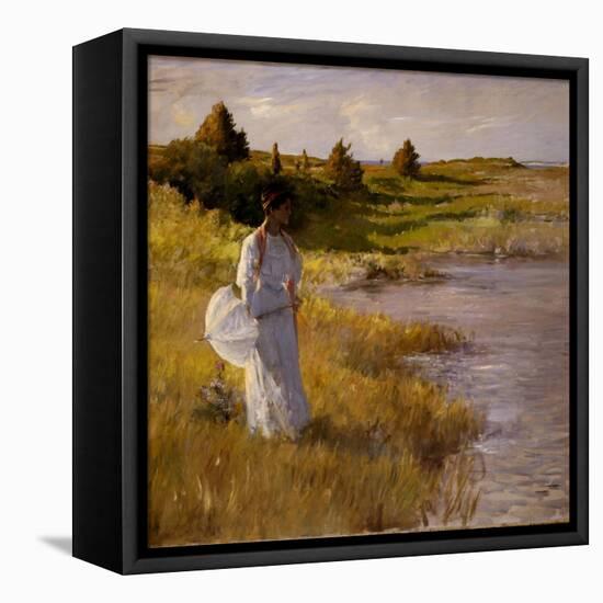 An Afternoon Stroll, C.1890-95-William Merritt Chase-Framed Stretched Canvas