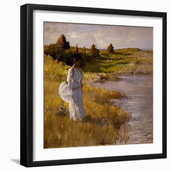 An Afternoon Stroll, C.1890-95-William Merritt Chase-Framed Giclee Print