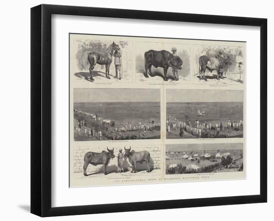 An Agricultural Show at Wadhwan, Kattywar, India-null-Framed Giclee Print