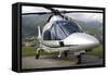 An Agustawestland A109 Power Elite Helicopter-null-Framed Stretched Canvas