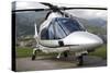 An Agustawestland A109 Power Elite Helicopter-null-Stretched Canvas