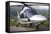 An Agustawestland A109 Power Elite Helicopter-null-Framed Stretched Canvas