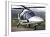 An Agustawestland A109 Power Elite Helicopter-null-Framed Photographic Print