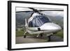 An Agustawestland A109 Power Elite Helicopter-null-Framed Photographic Print