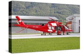 An Agustawestland Aw109 Helicopter of the Swiss Air Rescue-null-Stretched Canvas