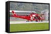 An Agustawestland Aw109 Helicopter of the Swiss Air Rescue-null-Framed Stretched Canvas