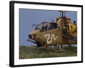 An AH-1S Tzefa Attack Helicopter of the Israeli Air Force-Stocktrek Images-Framed Photographic Print