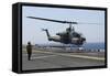 An Ah-1W Super Cobra Takes Off from the Flight Deck of USS Kearsarge-null-Framed Stretched Canvas