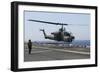 An Ah-1W Super Cobra Takes Off from the Flight Deck of USS Kearsarge-null-Framed Photographic Print