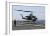 An Ah-1W Super Cobra Takes Off from the Flight Deck of USS Kearsarge-null-Framed Photographic Print