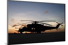 An Ah-2 Sabre at Sunset in Natal, Brazil-Stocktrek Images-Mounted Photographic Print