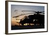 An Ah-2 Sabre at Sunset in Natal, Brazil-Stocktrek Images-Framed Photographic Print