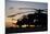 An Ah-2 Sabre at Sunset in Natal, Brazil-Stocktrek Images-Mounted Photographic Print