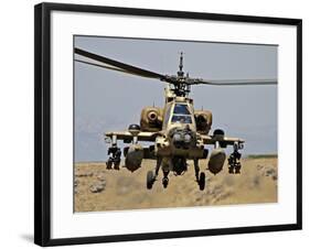 An AH-64A Peten Attack Helicopter of the Israeli Air Force-Stocktrek Images-Framed Photographic Print