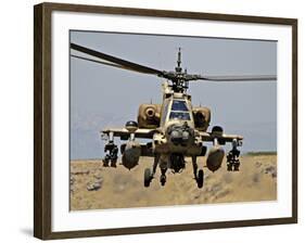 An AH-64A Peten Attack Helicopter of the Israeli Air Force-Stocktrek Images-Framed Photographic Print