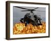 An AH-64D Apache Longbow During a Combined Arms Demonstration-Stocktrek Images-Framed Photographic Print