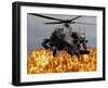 An AH-64D Apache Longbow During a Combined Arms Demonstration-Stocktrek Images-Framed Photographic Print