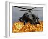 An AH-64D Apache Longbow During a Combined Arms Demonstration-Stocktrek Images-Framed Photographic Print