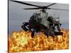 An AH-64D Apache Longbow During a Combined Arms Demonstration-Stocktrek Images-Stretched Canvas