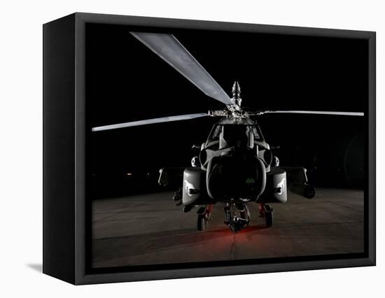 An Ah-64D Apache Longbow-null-Framed Stretched Canvas