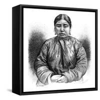 An Ainu Girl, Japan, 1895-E Ronjat-Framed Stretched Canvas