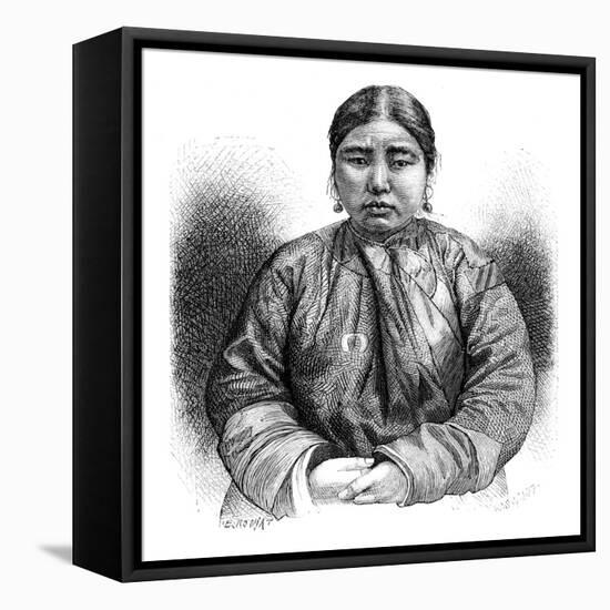 An Ainu Girl, Japan, 1895-E Ronjat-Framed Stretched Canvas