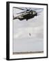 An Air Force Pararescueman Conducts a Combat Insertion and Extraction Exercise in Djibouti, Africa-null-Framed Photographic Print