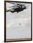 An Air Force Pararescueman Conducts a Combat Insertion and Extraction Exercise in Djibouti, Africa-null-Framed Photographic Print