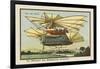 An Air-Mail-Ship-Jean Marc Cote-Framed Art Print