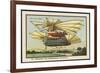 An Air-Mail-Ship-Jean Marc Cote-Framed Premium Giclee Print