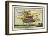 An Air-Mail-Ship-Jean Marc Cote-Framed Art Print