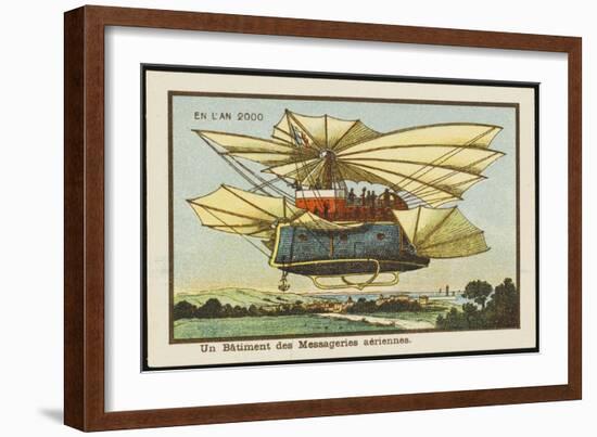 An Air-Mail-Ship-Jean Marc Cote-Framed Art Print