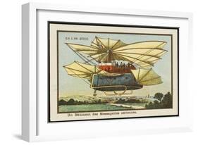 An Air-Mail-Ship-Jean Marc Cote-Framed Art Print