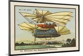 An Air-Mail-Ship-Jean Marc Cote-Mounted Art Print