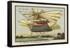 An Air-Mail-Ship-Jean Marc Cote-Framed Stretched Canvas