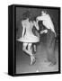 An Aircraft Worker Dancing with His Date at the Lockheed Swing Shift Dance-Peter Stackpole-Framed Stretched Canvas